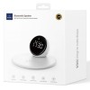 Бездротова зарядка WIWU Wi-W017 15W Wireless Charger+Digital Alarm+Bluetooth Speaker, White