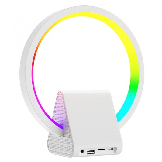 БЗУ WIWU Wi-W021 2 in 1 Wireless Charger+Bluetooth Speaker White - изображение 2