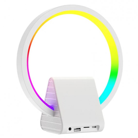 Бездротова зарядка WIWU Wi-W021 2 in 1 Wireless Charger+Bluetooth Speaker, White