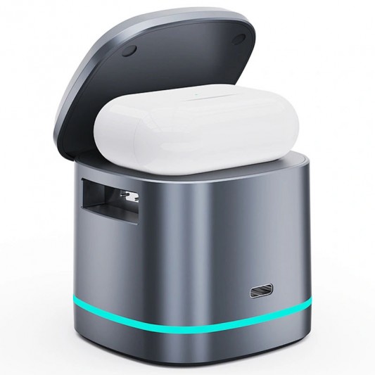 БЗП WIWU Wi-W024 3 in 1 wireless charger Grey - зображення 2 