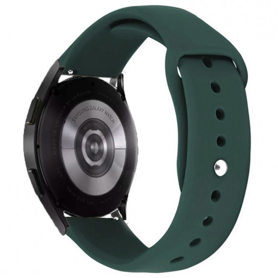 Силіконовий ремінець Sport для Smart Watch 20mm, Зелений / Forest green