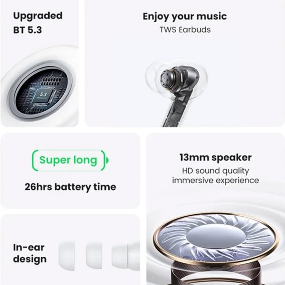 Беспроводные TWS наушники Usams-XD18 X-don Series BT 5.3, Purple