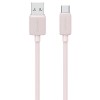 Дата кабель USAMS US-SJ688 USB to Type-C 3A KY Series (1m), Pink