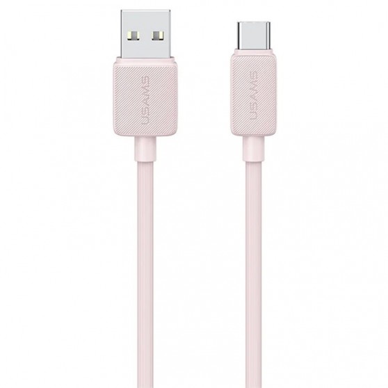 Дата кабель USAMS US-SJ688 USB to Type-C 3A KY Series (1m) Pink