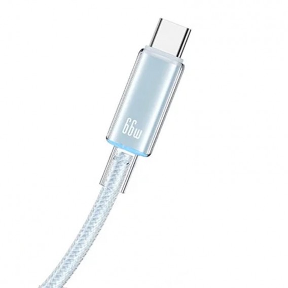 Дата кабель USAMS US-SJ659 Type-C to Lightning PD Cloud Series (1.2m), Синій