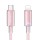 Дата кабель USAMS US-SJ659 Type-C to Lightning PD Cloud Series (1.2m) Pink