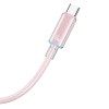 Дата кабель USAMS US-SJ659 Type-C to Lightning PD Cloud Series (1.2m), Рожевий