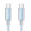 Дата кабель USAMS US-SJ660 Type-C to Type-C PD100W Cloud Series (1.2m), Синій