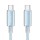 Дата кабель USAMS US-SJ660 Type-C to Type-C PD100W Cloud Series (1.2m) Blue