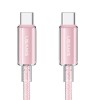 Дата кабель USAMS US-SJ660 Type-C to Type-C PD100W Cloud Series (1.2m), Pink