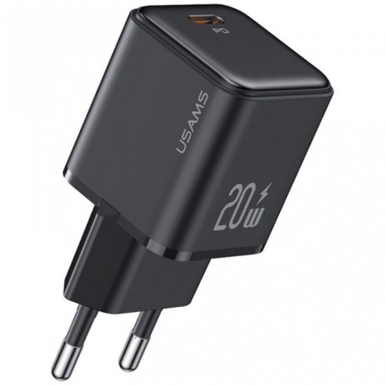Блок живлення Usams US-CC183 PD20W 1C X-ron Series, Black