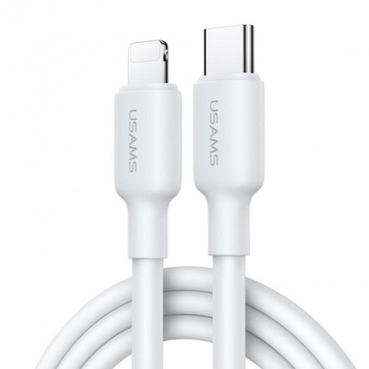 МЗП Usams US-CC186 PD30W (1USB-C) + кабель Type-C to Lightning White - зображення 2 