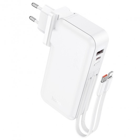 Портативний ЗП Power Bank Hoco J126 Travel 22.5W+PD20W 10000 mAh White