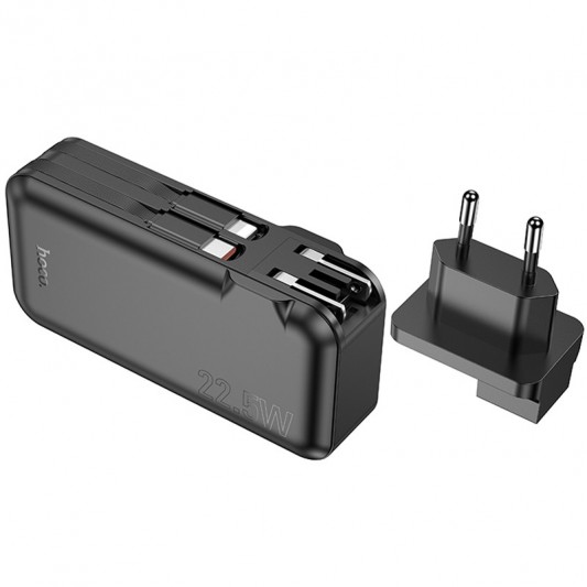 Портативний ЗП Power Bank Hoco J126 Travel 22.5W+PD20W 10000 mAh Black - зображення 2 