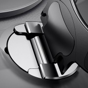 TPU+PC чехол Metal Buttons with MagSafe Colorful HQ Ring для Apple iPhone 14 / 13 (6.1"), Black