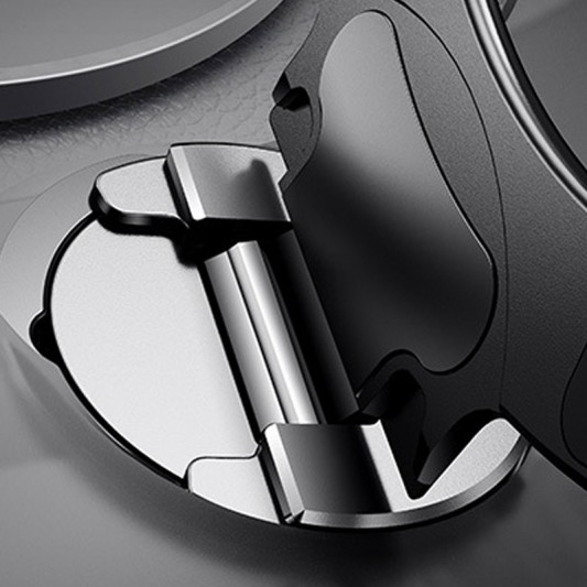 TPU+PC чехол Metal Buttons with MagSafe Colorful HQ Ring для Apple iPhone 14 / 13 (6.1") Black - изображение 1