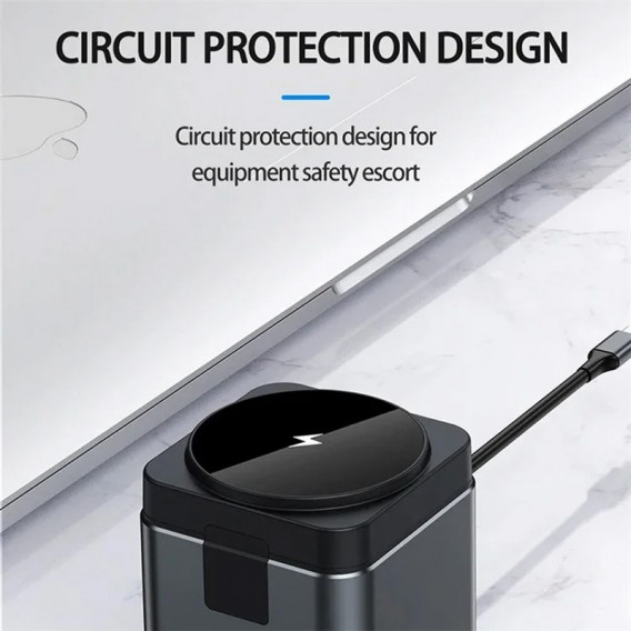 Бездротова зарядка + HUB WIWU Wi-W025 Cub 9in1 USB-C, Gray