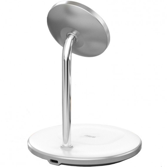 Бездротова зарядка WIWU Wi-W019 2 in 1 15W, White