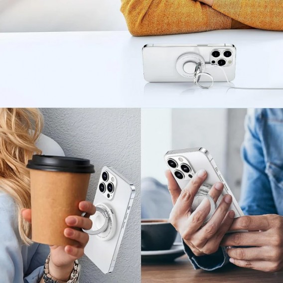 Бездротова зарядка WIWU Wi-W027 3 in 1 Wireless Charger, White