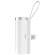 Портативний ЗП Power Bank WIWU W026 2 in 1 Type-C із БЗУ For Apple Watch 15W 5000 mAh, White