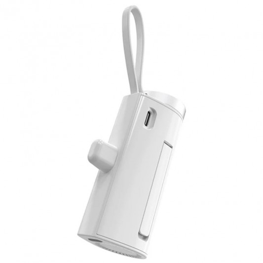 Портативний ЗП Power Bank WIWU W026 2 in 1 Type-C з БЗП For Apple Watch 15W 5000 mAh White - зображення 4 
