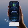 Портативний ЗП Power Bank WIWU W026 2 in 1 Type-C із БЗУ For Apple Watch 15W 5000 mAh, White