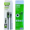 Кабель питания для роутера/модема USB-DC (2.1x5.5mm) с преобразователем до 12V in box (1m), Black