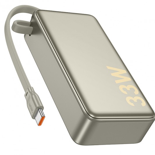 Портативний ЗП Power Bank Hoco Q27A Jewel 33W 10000 mAh, Titanium gold - зображення 1 
