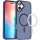 TPU+PC чехол Metal Buttons with MagSafe Colorful для Apple iPhone 16 Plus (6.7") Синий / Navy Blue
