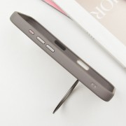 TPU+PC чехол Metal Buttons with MagSafe Colorful HQ Ring для Apple iPhone 16 (6.1"), Grey