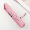 TPU+PC чохол Metal Buttons with MagSafe Colorful HQ Ring для Apple iPhone 16 (6.1"), Pink