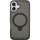TPU+PC чехол Metal Buttons with MagSafe Colorful HQ Ring для Apple iPhone 16 (6.1") Black