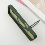 TPU+PC чехол Metal Buttons with MagSafe Colorful HQ Ring для Apple iPhone 16 (6.1"), Green