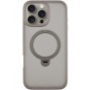 TPU+PC чохол Metal Buttons with MagSafe Colorful HQ Ring для Apple iPhone 16 Pro (6.3"), Grey