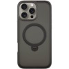 TPU+PC чохол Metal Buttons with MagSafe Colorful HQ Ring для Apple iPhone 16 Pro (6.3"), Black