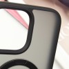 TPU+PC чохол Metal Buttons with MagSafe Colorful HQ Ring для Apple iPhone 16 Pro (6.3"), Black