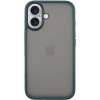 TPU+PC чохол Metal Buttons для Apple iPhone 16 (6.1"), Зелений