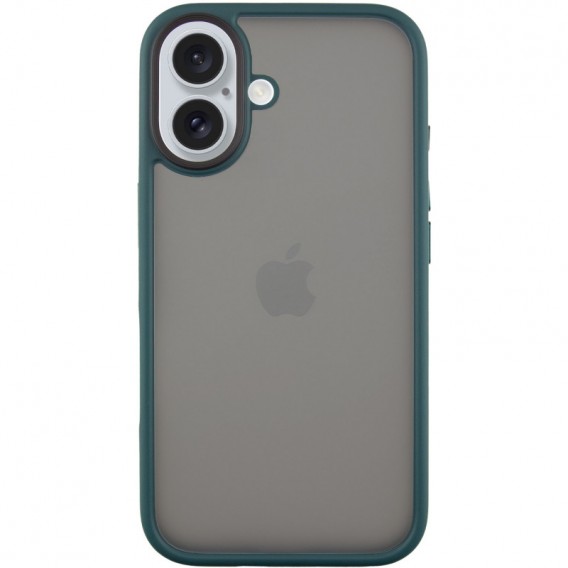 TPU+PC чехол Metal Buttons для Apple iPhone 16 (6.1"), Зеленый