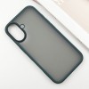 TPU+PC чохол Metal Buttons для Apple iPhone 16 (6.1"), Зелений