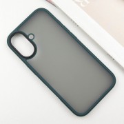TPU+PC чохол Metal Buttons для Apple iPhone 16 (6.1"), Зелений