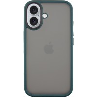 TPU+PC чехол Metal Buttons для Apple iPhone 16 (6.1 дюйма) Зеленый TPU+PC чехол Metal Buttons для Apple iPhone 16 (6.1 дюйма) Зеленый