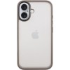 TPU+PC чохол Metal Buttons для Apple iPhone 16 (6.1"), Сірий