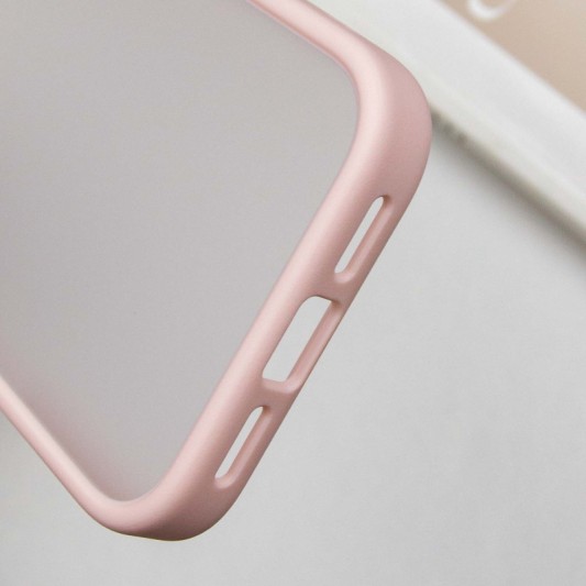 TPU+PC чехол Metal Buttons для Apple iPhone 16 (6.1") Розовый - изображение 4
