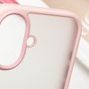 TPU+PC чохол Metal Buttons для Apple iPhone 16 (6.1"), Рожевий