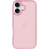TPU+PC чехол Metal Buttons для Apple iPhone 16 (6.1) Розовый