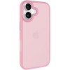 TPU+PC чехол Metal Buttons для Apple iPhone 16 (6.1) Розовый