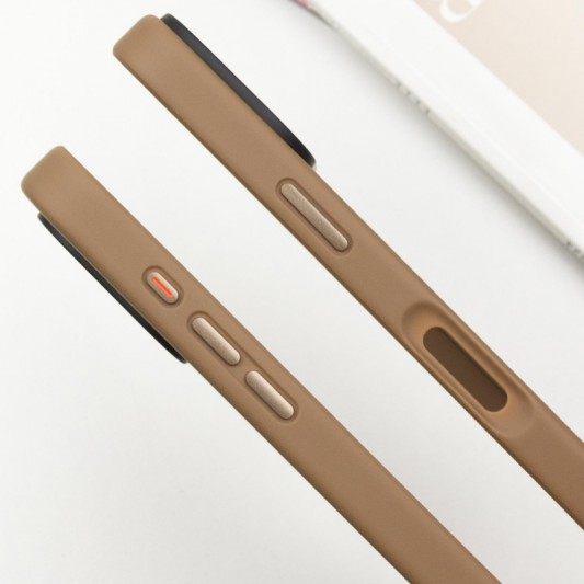 TPU+PC чохол Metal Buttons для Apple iPhone 16 (6.1") Золотий - зображення 1 