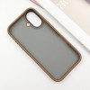 TPU+PC чохол Metal Buttons для Apple iPhone 16 (6.1") Золотий
