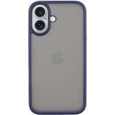 TPU+PC чохол Metal Buttons для Apple iPhone 16 (6.1") Синій TPU+PC чохол Metal Buttons для Apple iPhone 16 (6.1") Синій