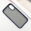 TPU+PC чохол Metal Buttons для Apple iPhone 16 (6.1"), Синій
